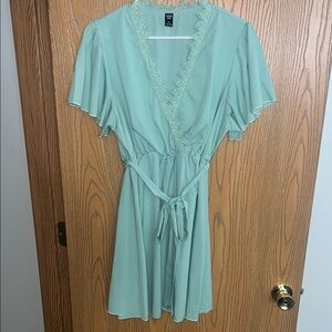 Women’s Mint Green Wrap Dress